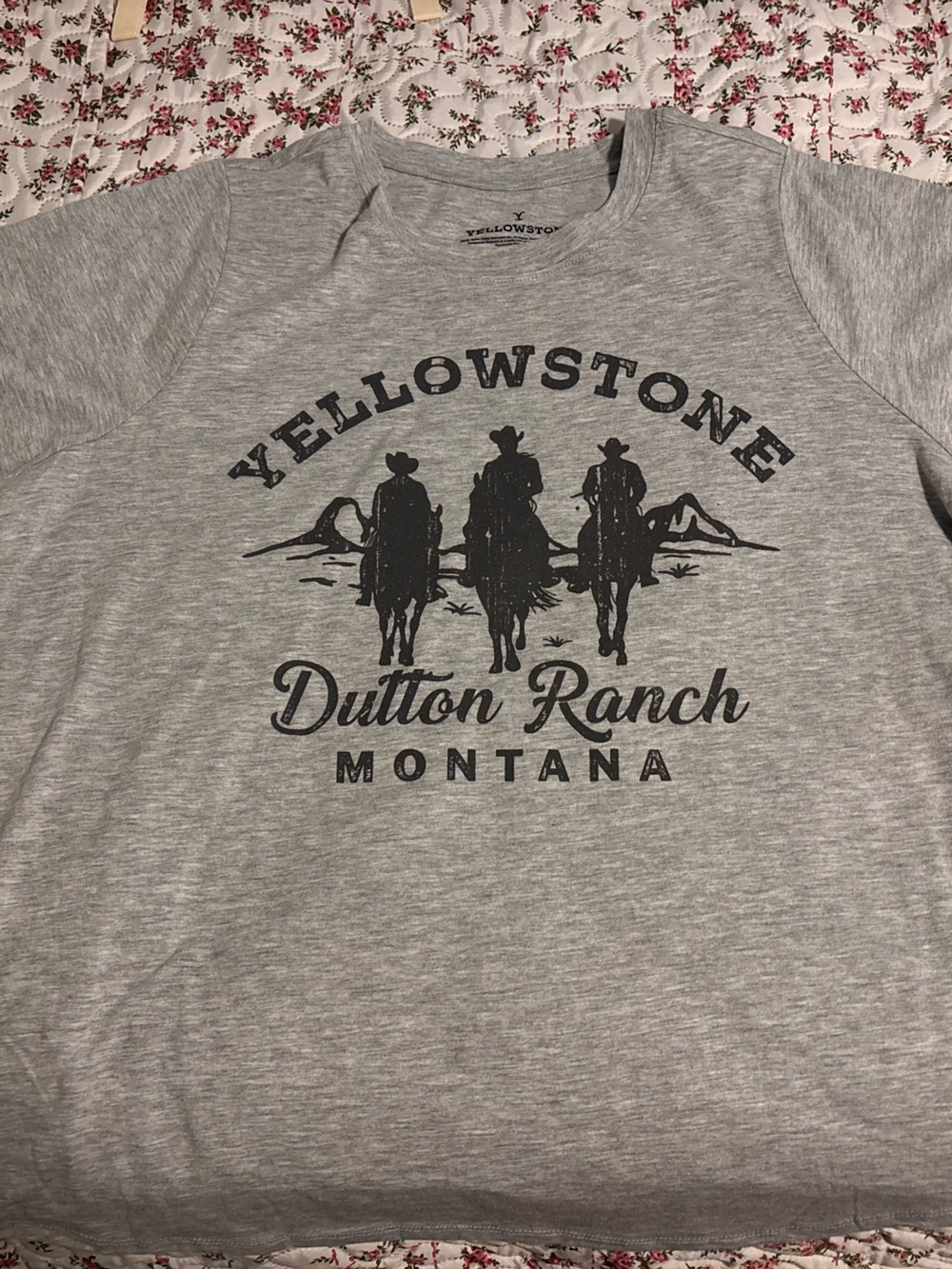 Yellowstone Dillon Ranch Montana Grey Graphic Tee